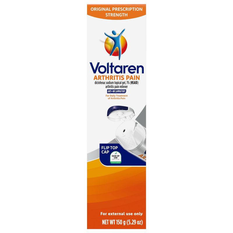 slide 4 of 14, Voltaren Arthritis Pain Gel With Diclofenac For Powerful Topical Arthritis Pain Relief - Easy Open Cap - 5.3oz, 5.3 oz