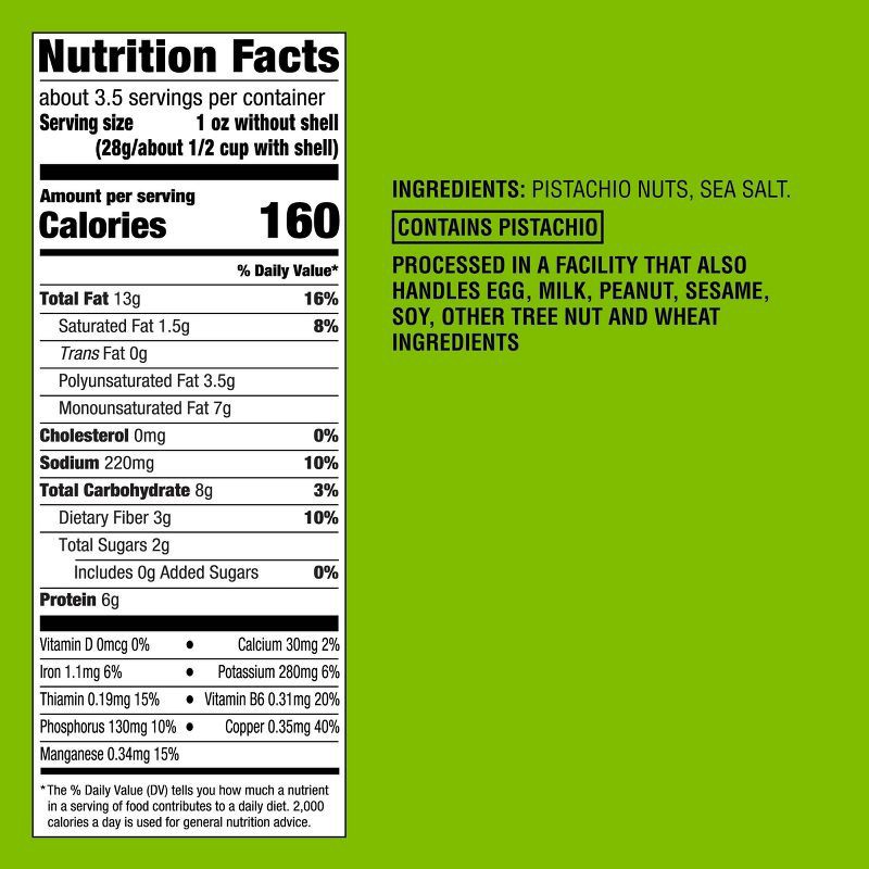 slide 4 of 4, Sea Salt Roasted Pistachios - 7oz - Good & Gather™, 7 oz