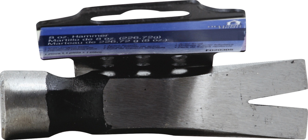 slide 7 of 7, Helping Hand - Hammer, Drop Forged, Tubular Steel Handle, 8 oz