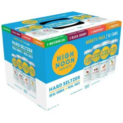 High Noon Vodka Hard Seltzer Mixed Pack - 12pk/355ml Cans