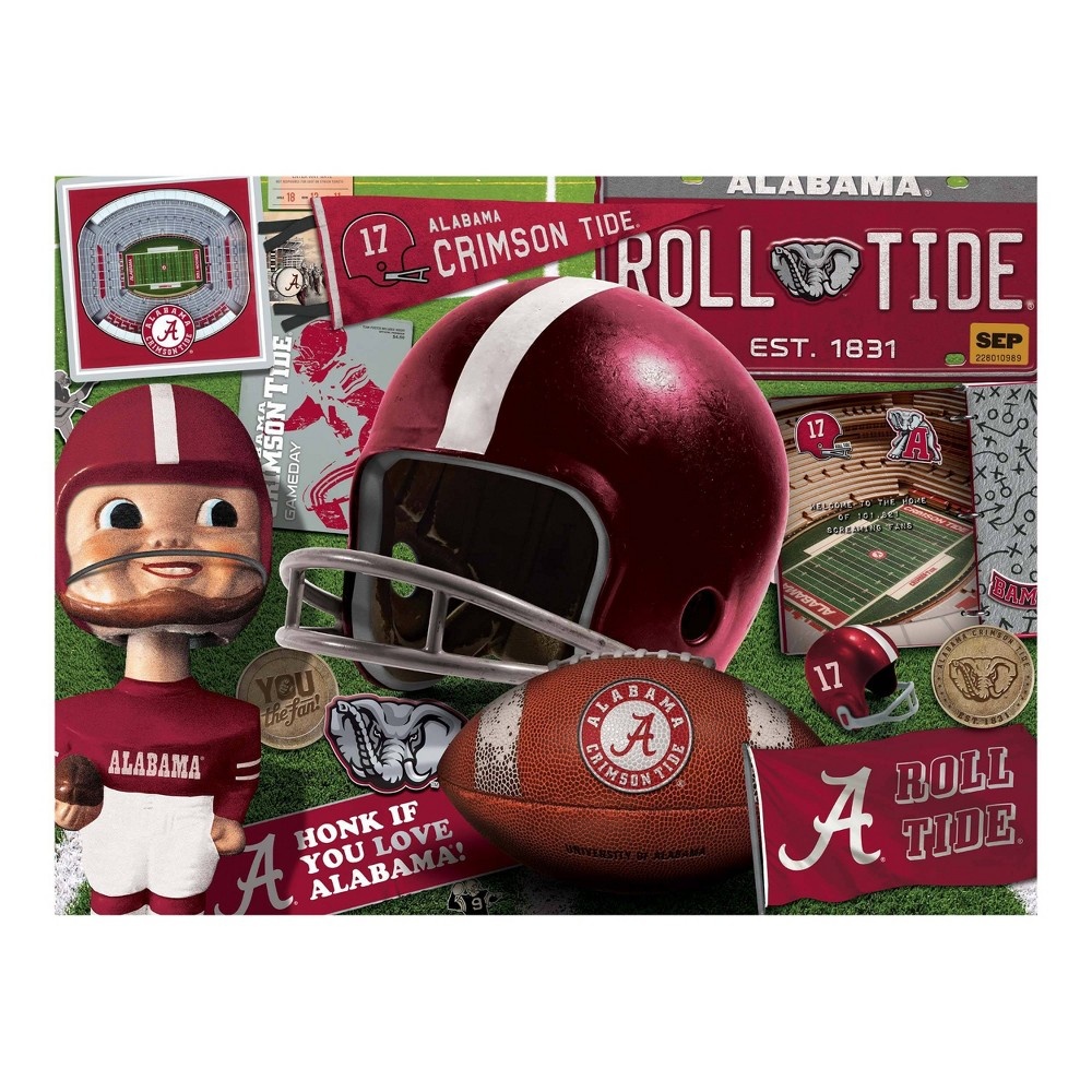 slide 3 of 3, NCAA Alabama Crimson Tide Throwback Puzzle, 500 ct