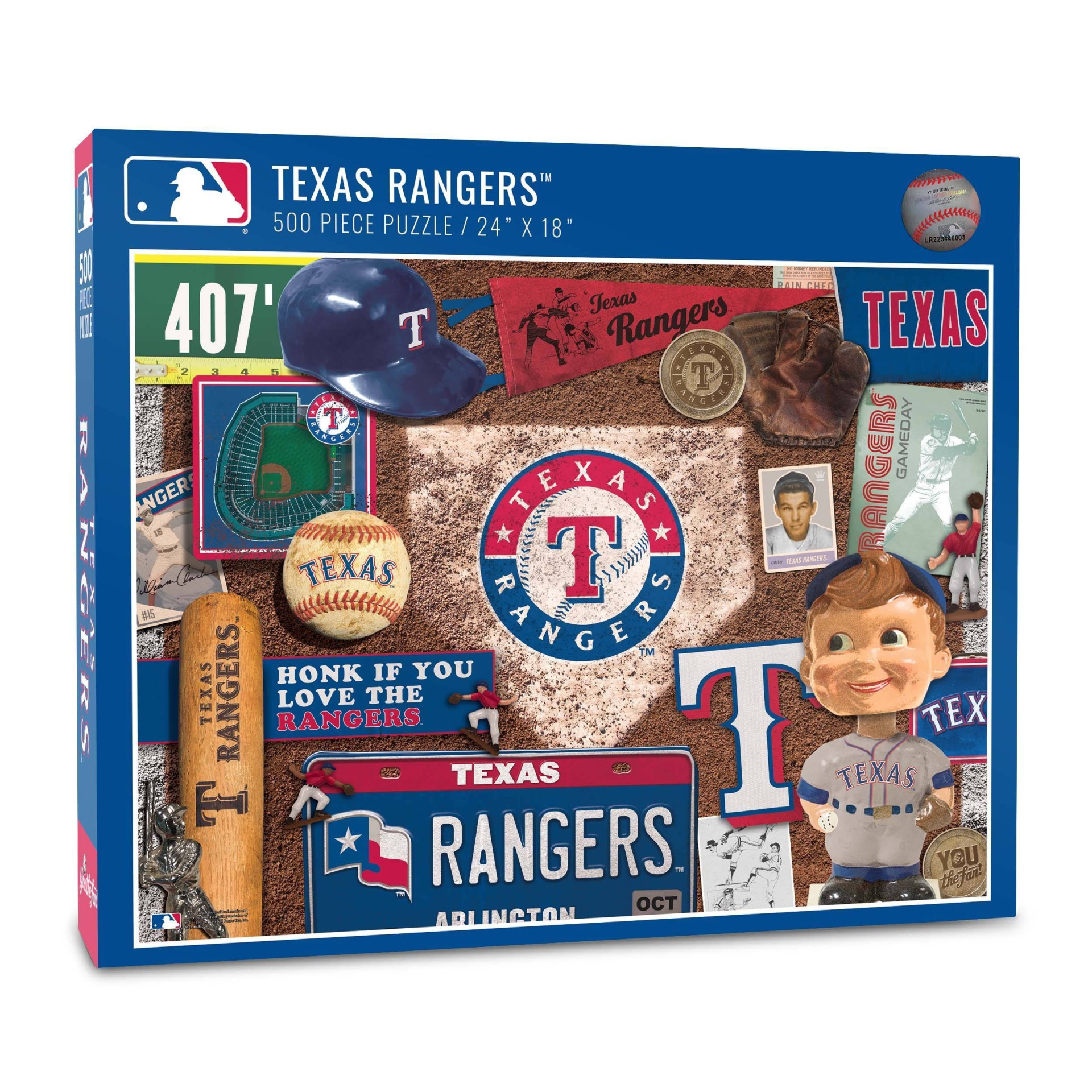 slide 1 of 3, MLB Texas Rangers Find Joe Journeyman Puzzle, 500 ct