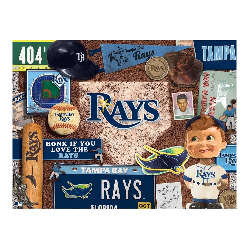 slide 3 of 3, MLB Tampa Bay Rays Throwback Puzzle, 500 ct