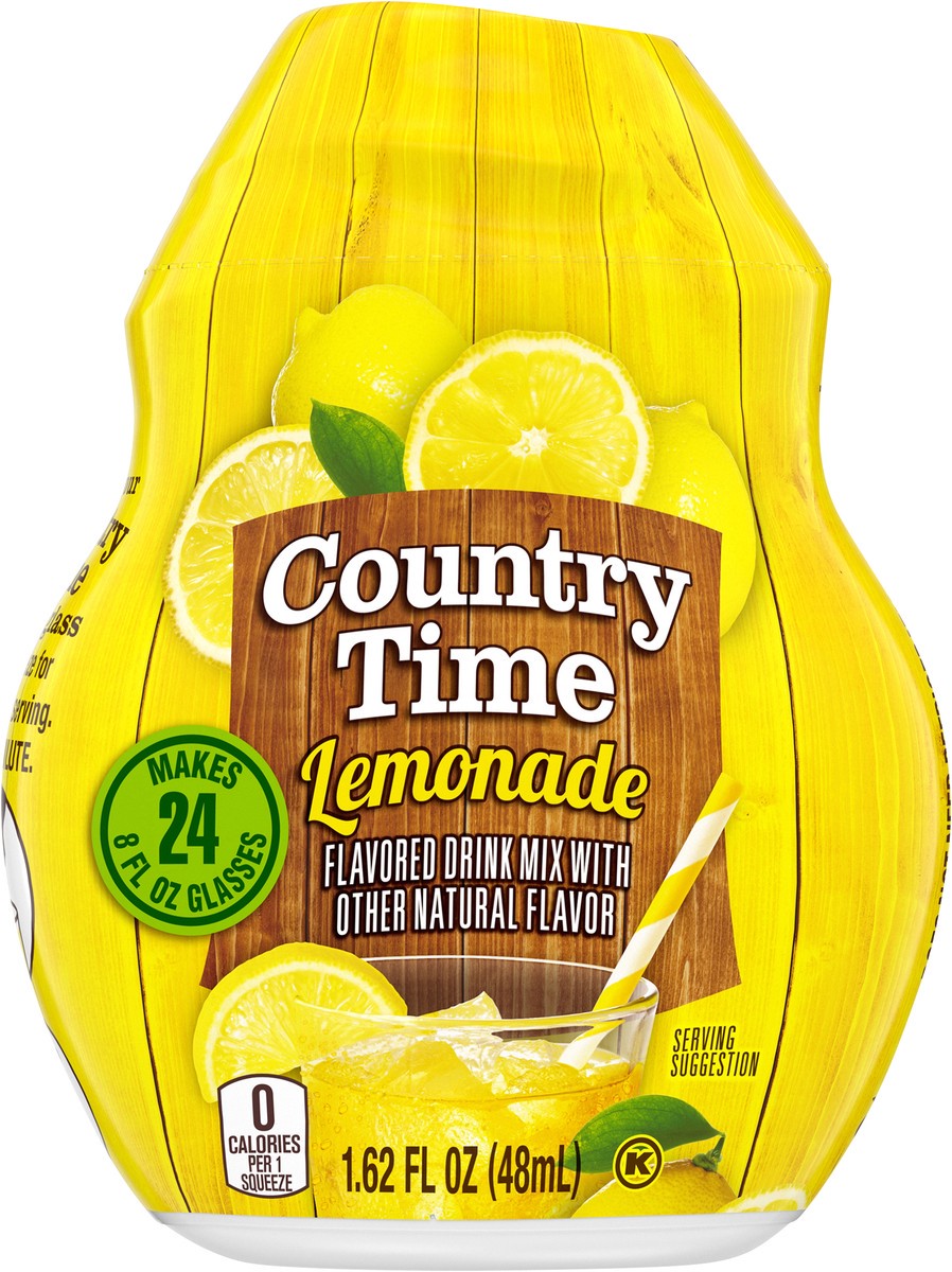 slide 2 of 9, Country Time Lemonade Naturally Flavored Liquid Drink Mix, 1.62 fl oz Bottle, 1.62 fl oz