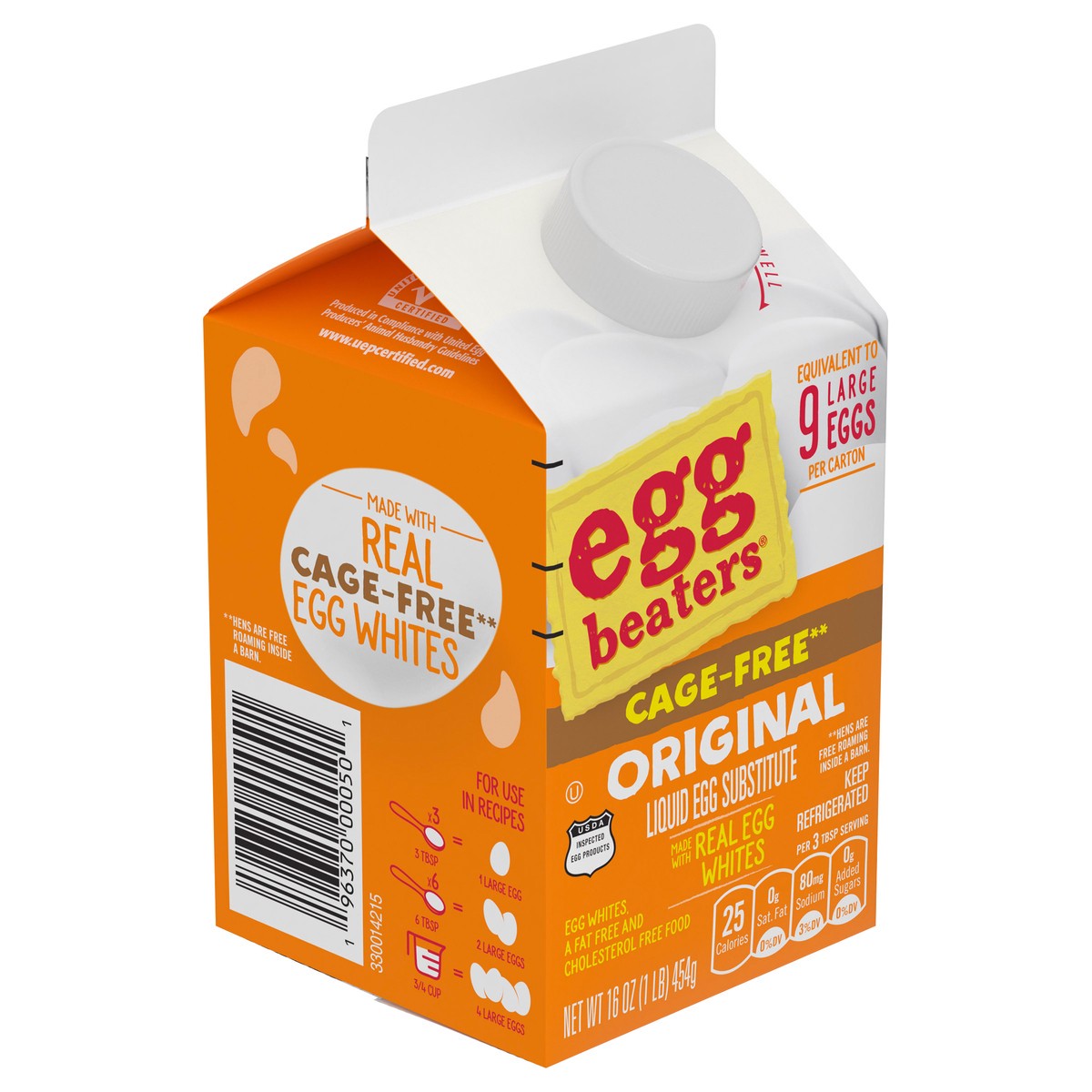 slide 2 of 9, Egg Beaters Cage Free Original Liquid Egg Whites, 16 oz Carton, 16 oz