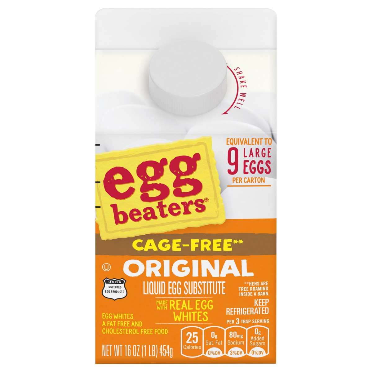 slide 1 of 9, Egg Beaters Cage Free Original Liquid Egg Whites, 16 oz Carton, 16 oz