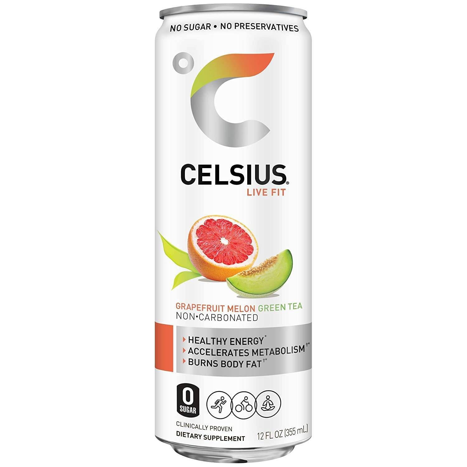 slide 1 of 5, Celsius Grapefruit Melon Energy Drink - 12 fl oz Can, 12 fl oz