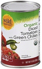 slide 1 of 1, Wild Harvest Tomato With Diced Green Chile, 10 oz