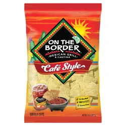On The Border Café Style Tortilla Chips 11 oz