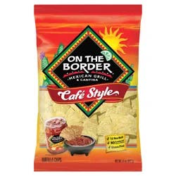 On The Border Café Style Tortilla Chips 11 oz