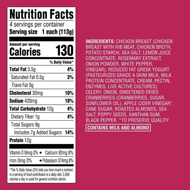 slide 5 of 5, Cranberry Almond Chicken Salad Cups - 16oz/4ct - Good & Gather™, 4 ct; 16 oz