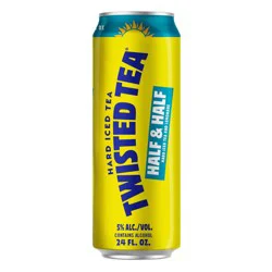 Twisted Tea Half and Half Hard Iced Tea and Lemonade - 24 fl oz Can