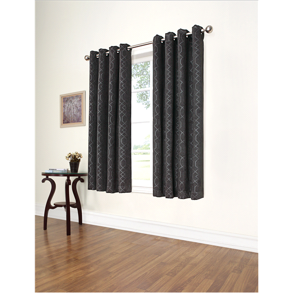 slide 1 of 1, Eclipse Thermal Window Curtain Panel Pearce Smoke 52x63, 1 ct