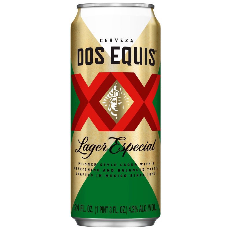 slide 1 of 5, Dos Equis Mexican Lager Beer Single - 24 fl oz Can, 24 fl oz
