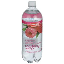 Weis Quality Sparkling Raspberry Water - 33.8 fl oz