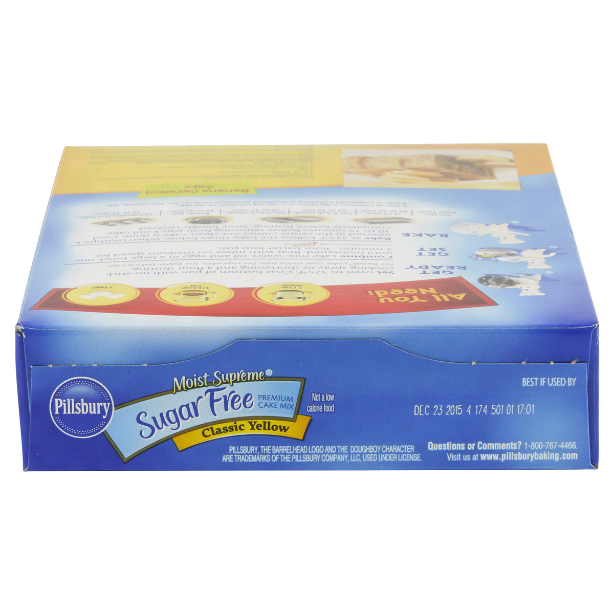 slide 5 of 6, Pillsbury Sugar-Free Classic Yellow Cake Mix, 16 oz