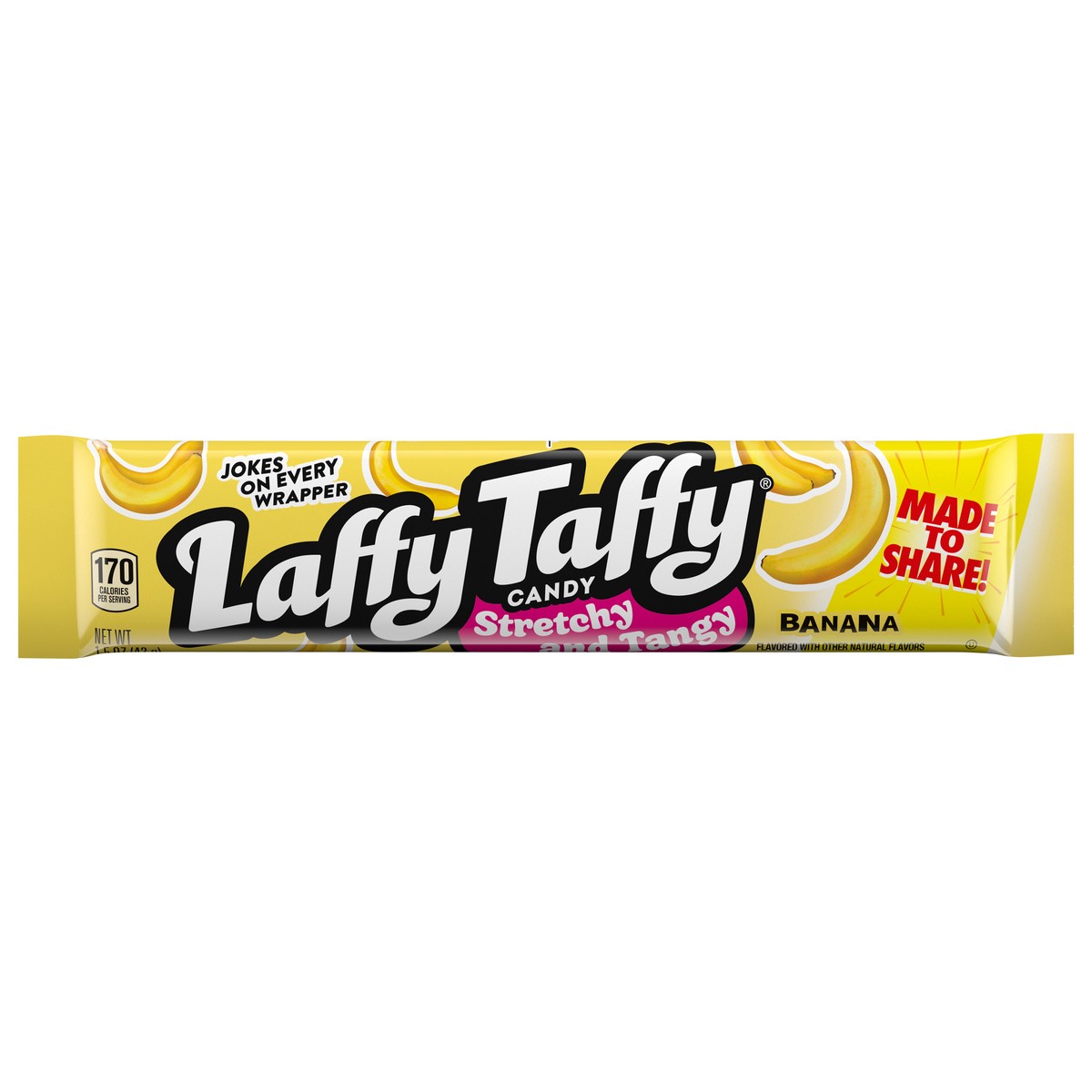 slide 1 of 13, Laffy Taffy Banana Stretchy & Tangy 1.5 oz 71451 158243, 1.5 oz