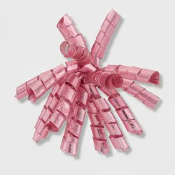 7" Fabric Swirl Gift Bow Pink - Spritz™