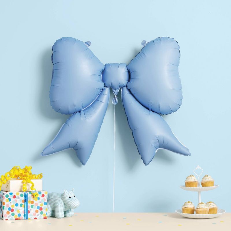 slide 2 of 2, 7.5" Grosgrain Fabric Daffodil Swirl Gift Bow Yellow - Spritz™, 1 ct