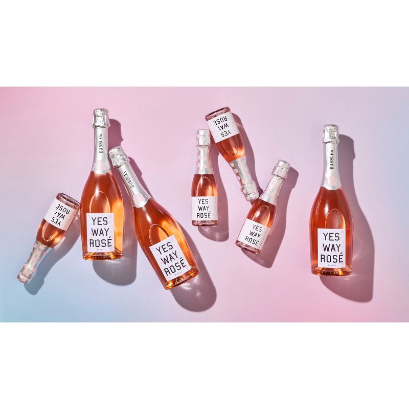 slide 2 of 4, Yes Way Rosé Wine - 187ml Bottle, 187 ml