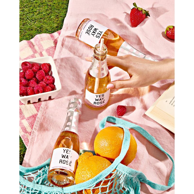 slide 4 of 4, Yes Way Rosé Wine - 187ml Mini Bottle, 187 ml