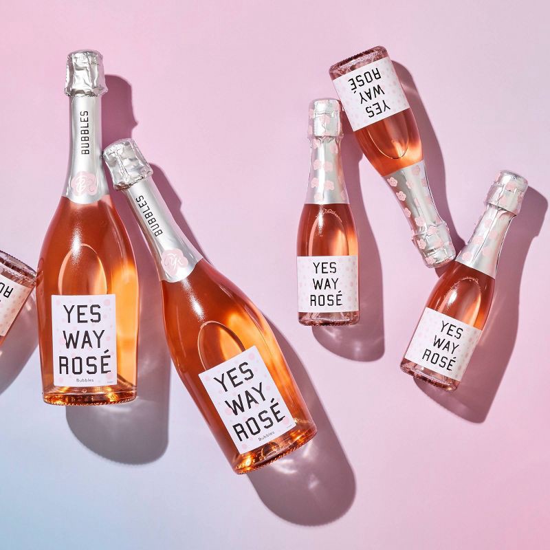slide 4 of 4, Yes Way Rosé Wine - 187ml Bottle, 187 ml