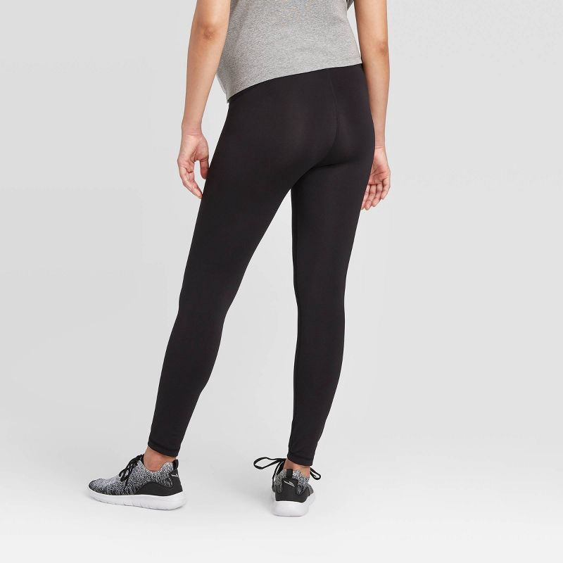 slide 2 of 5, Over Belly High-Waisted Active Maternity Leggings - Isabel Maternity by Ingrid & Isabel™ Black M, 1 ct