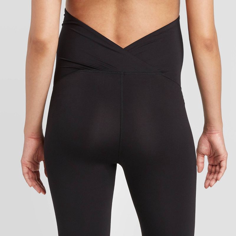 slide 5 of 5, Over Belly High-Waisted Active Maternity Leggings - Isabel Maternity by Ingrid & Isabel™ Black L, 1 ct