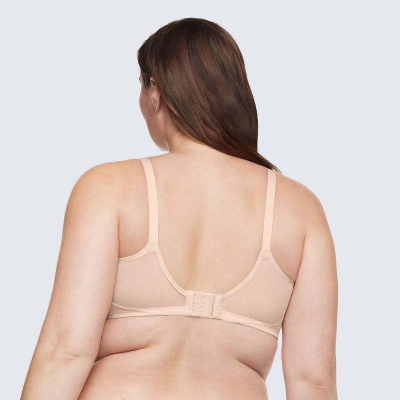 slide 2 of 5, Simply Perfect by Warner's Women's Underarm Smoothing Mesh Underwire Bra - Butterscotch 34B: Convertible Straps, Medium Support, 1 ct