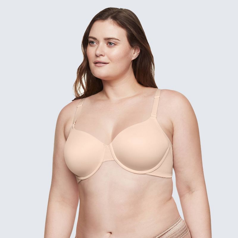 slide 1 of 5, Simply Perfect by Warner's Women's Underarm Smoothing Mesh Underwire Bra - Butterscotch 38B: Convertible Straps, Medium Support, 1 ct
