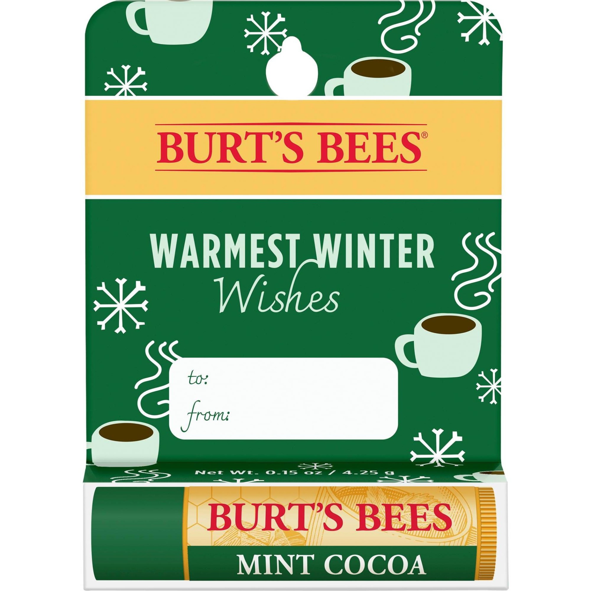 slide 1 of 2, Burt's Bees Holiday Mint Cocoa Lip Balm And Treatment, 1 ct