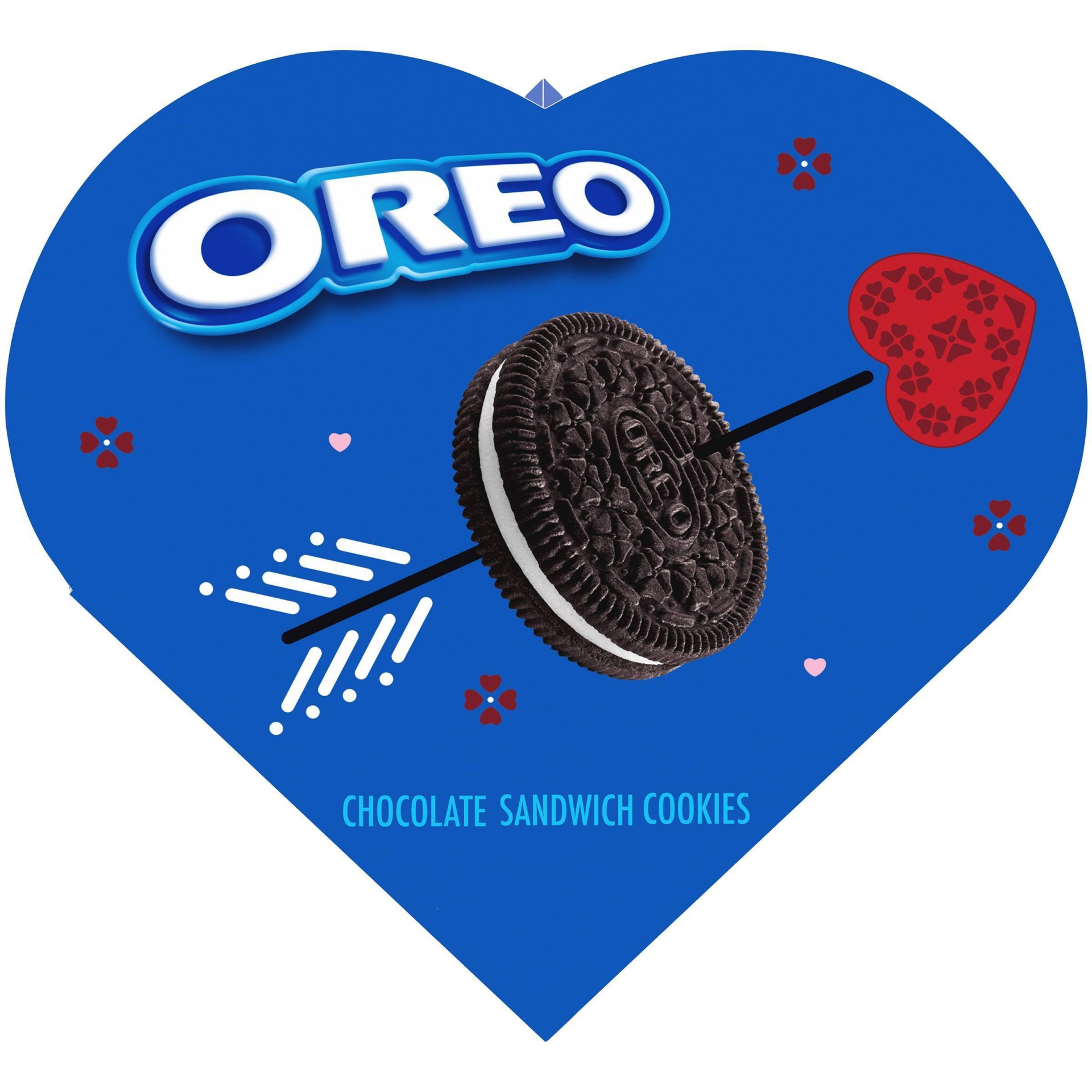 slide 1 of 10, NABISCO Oreo Valentine's Cookie Heart, 6.24 oz