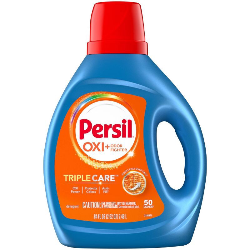 slide 1 of 12, Persil Advanced Oxi + Odor Fighting HE Liquid Laundry Detergent 50 Loads - 84 fl oz, 84 fl oz