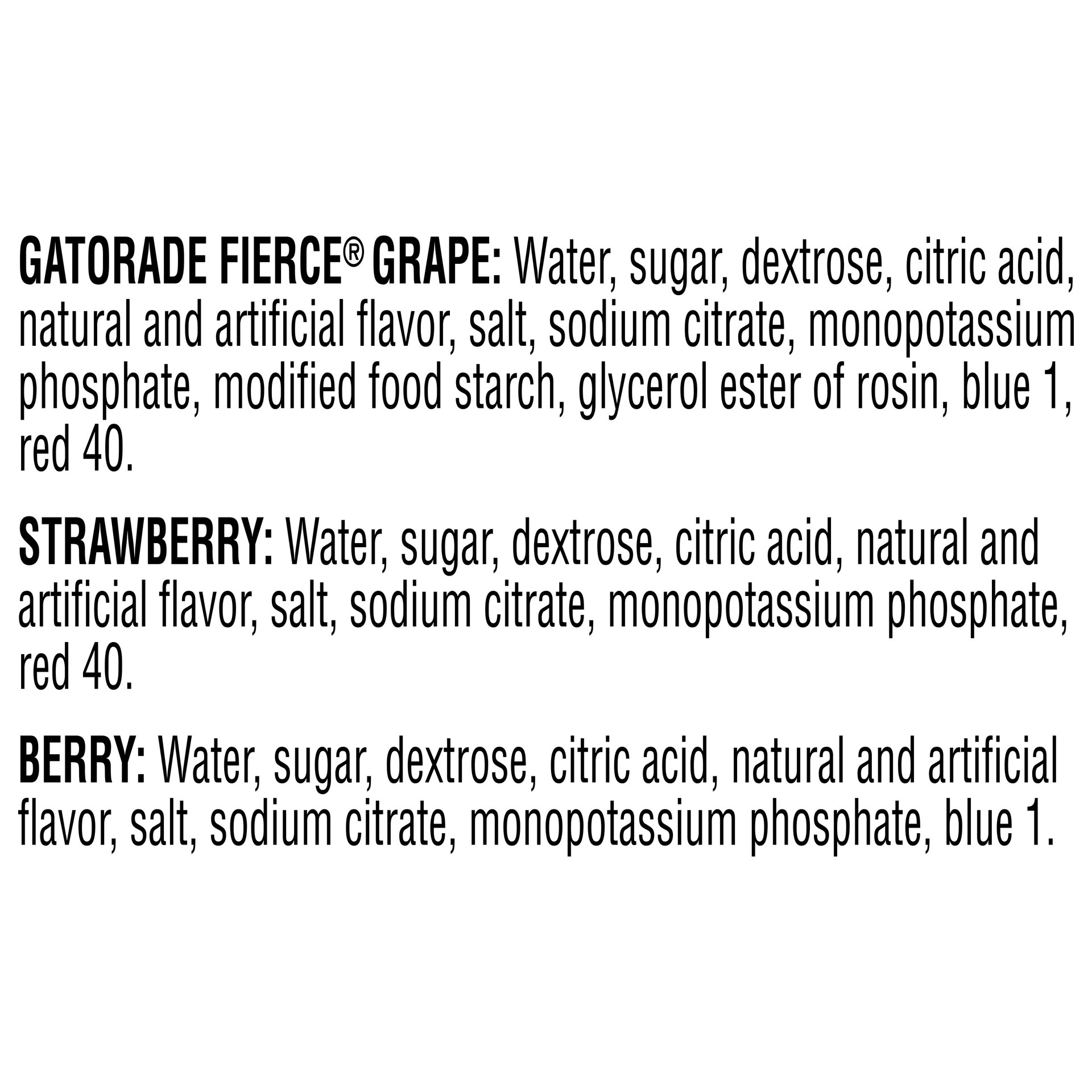 slide 5 of 5, Gatorade Thirst Quencher Berry Grape Strawberry Variety Pack, 216 oz