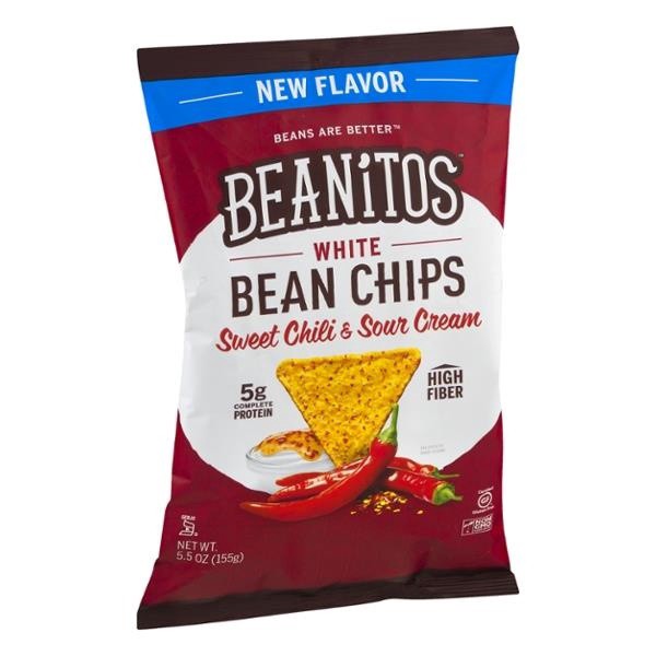 slide 1 of 8, Beanitos Sweet Chili & Sour Cream White Bean Chips, 4.5 oz