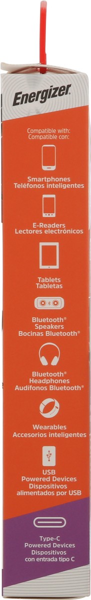 slide 3 of 11, Energizer 5000 mAh Type-C + USB Portable Charger 1 ea, 1 ct
