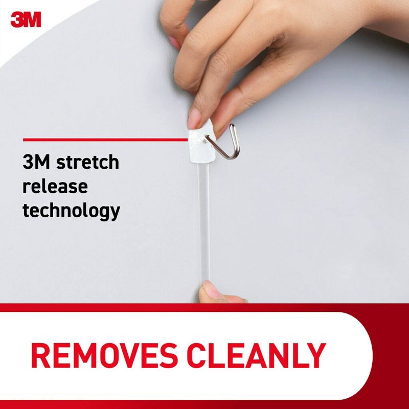 slide 8 of 11, 4ct Command Small Wire Hooks - White, 4 ct