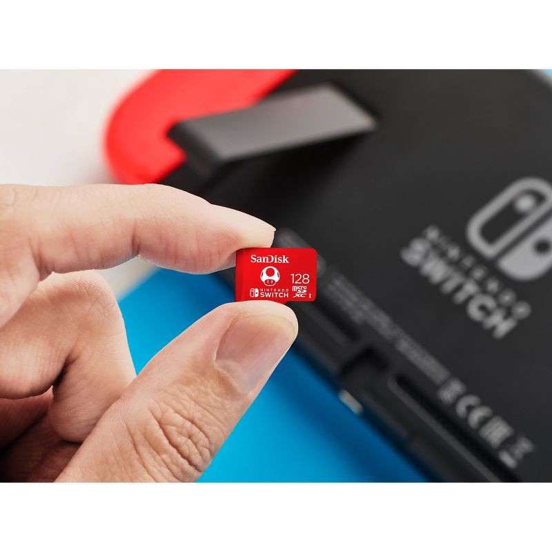 slide 4 of 5, SanDisk 128GB microSDXC Memory card, Licensed for Nintendo Switch, 1 ct