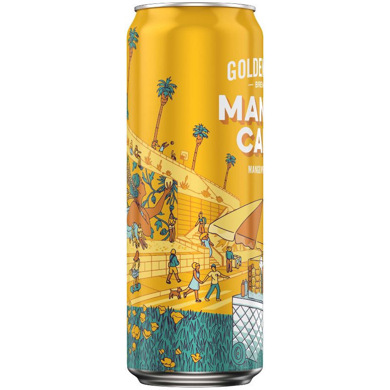 slide 3 of 10, Golden Road Brewing Golden Road Mango Cart Wheat Ale Beer - 25 fl oz Can, 25 fl oz