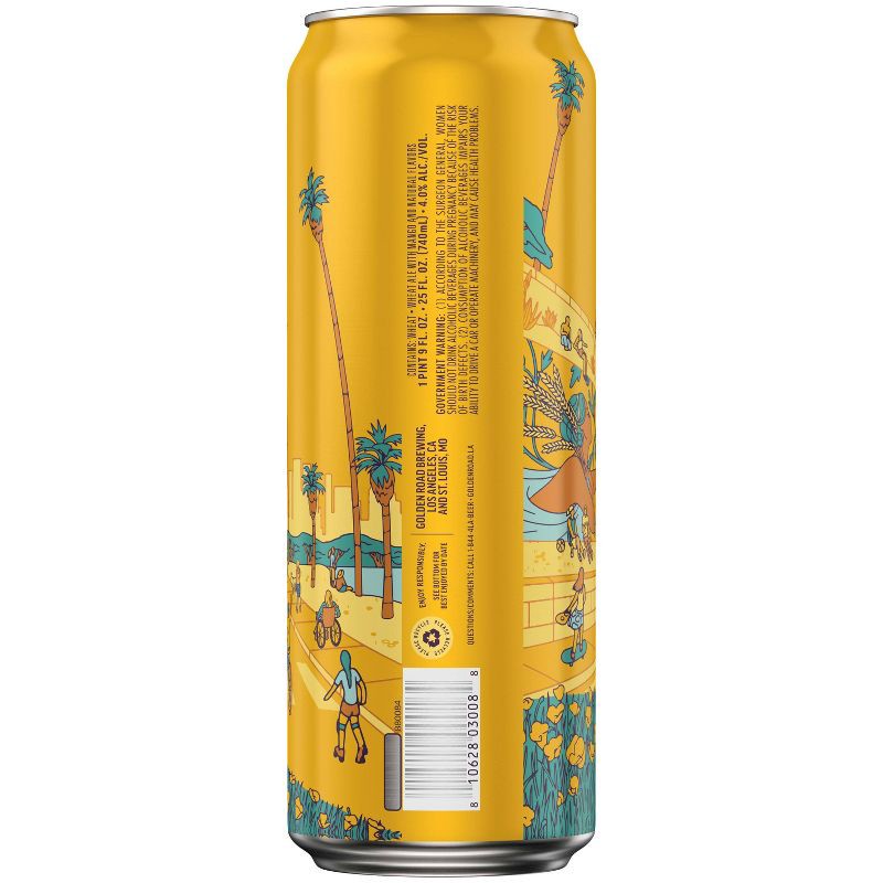 slide 7 of 10, Golden Road Brewing Golden Road Mango Cart Wheat Ale Beer - 25 fl oz Can, 25 fl oz