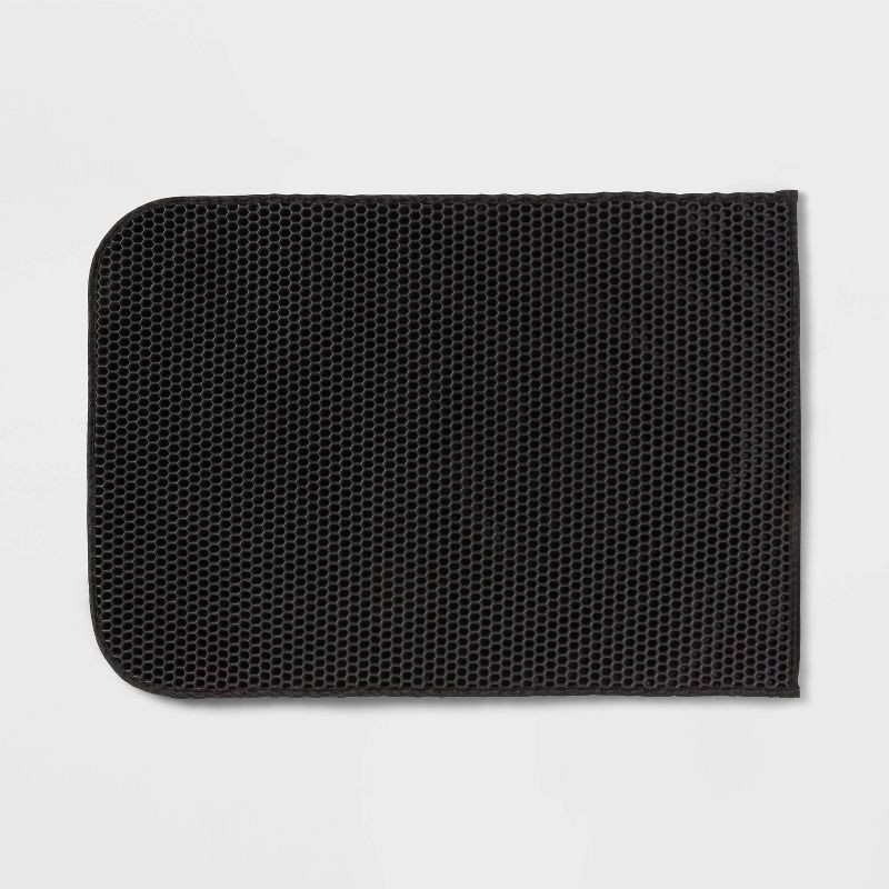 slide 3 of 3, Litter Sifting Mat - Black - up&up™, 1 ct