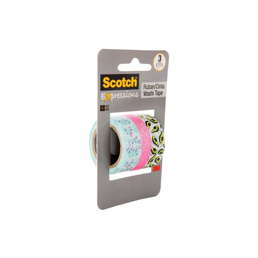 slide 5 of 5, Scotch Expressions Washi Tape - Avocado, 3 ct