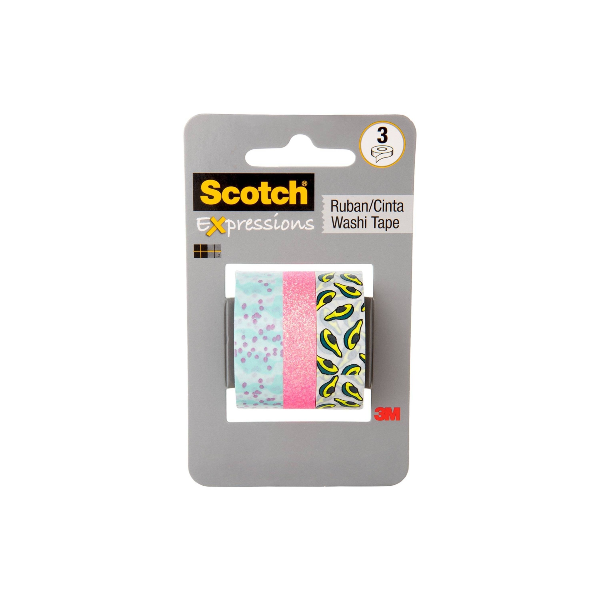 slide 1 of 5, Scotch Expressions Washi Tape - Avocado, 3 ct