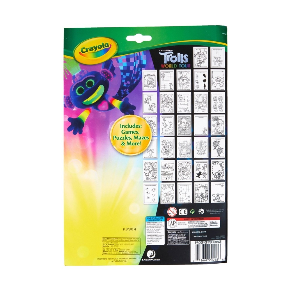 slide 4 of 4, Crayola 32pg Trolls World Tour Color & Activity Pad with 7 Mini Markers, 1 ct