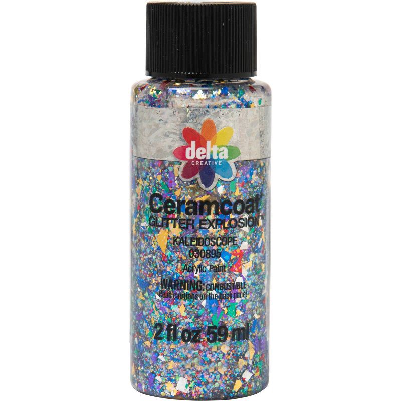 slide 6 of 8, Delta Ceramcoat Glitter Explosion Acrylic Paint (2 fl oz), 2 fl oz