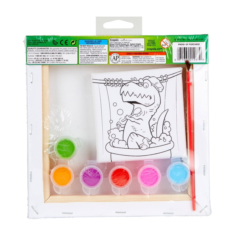 slide 4 of 4, Crayola The Trouble with T-Rex Canvas Set, 1 ct