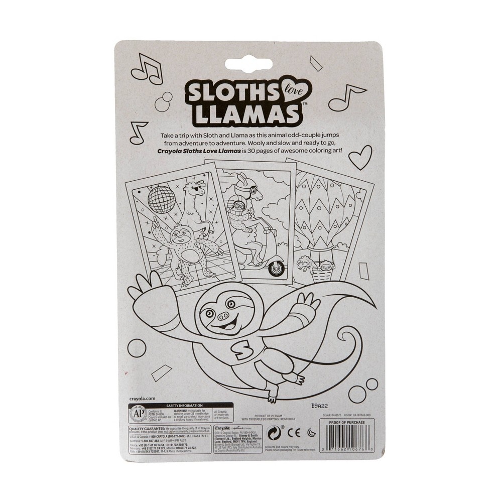 slide 5 of 5, Crayola 30pg Sloths Love Llamas Activity Pack (with 4 Twistable Crayons), 1 ct