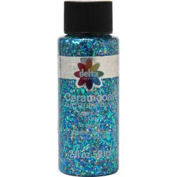 Delta Ceramcoat Glitter Explosion Acrylic Paint 2 fl oz Blue
