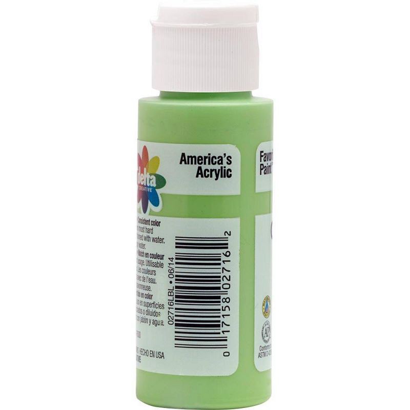 slide 5 of 5, Delta Ceramcoat Acrylic Paint (2oz) - Parsley: Non-Toxic, Low-Odor, Multi-Surface Craft Paint for Ages 13+, 2 oz