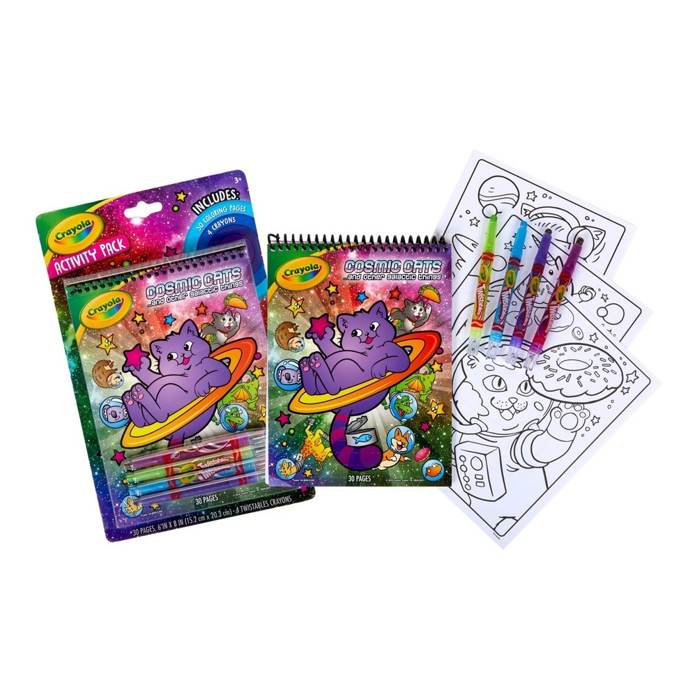 Crayola Cosmic Cats Coloring Activity Pack 1 ct Shipt